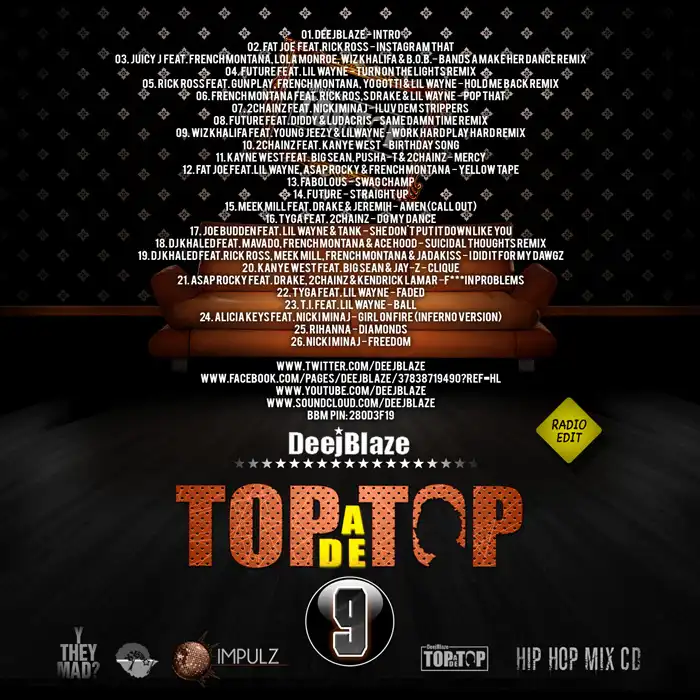 Deejblaze - Top A De Top Vol. 9 (Mix 2012)