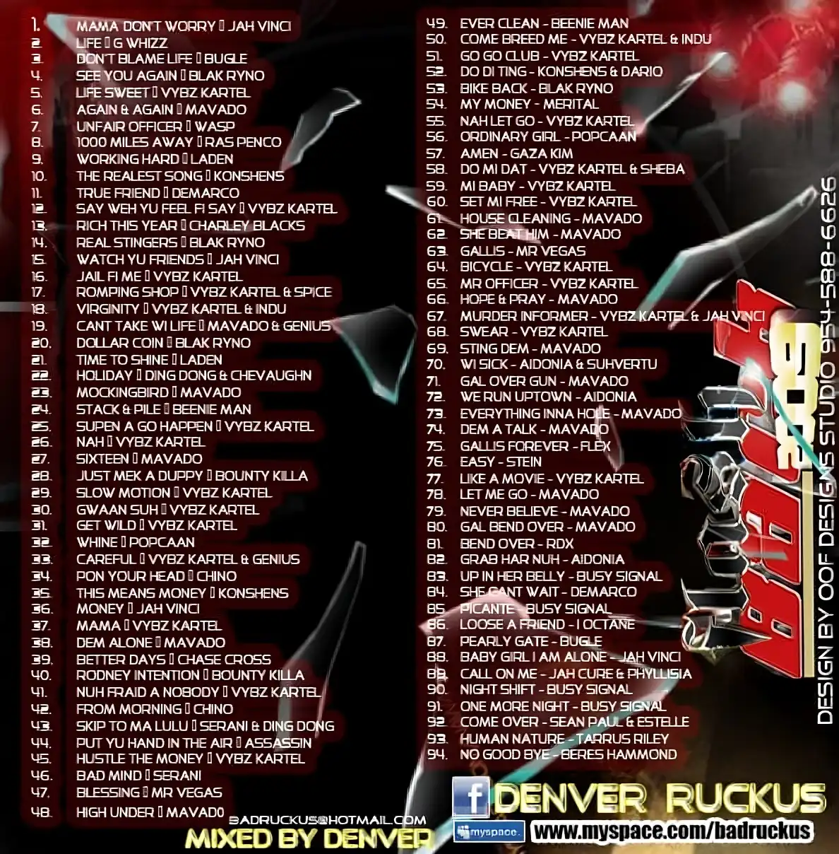 Ruckus - Dancehall Flashback 2009 (Mix 2010)