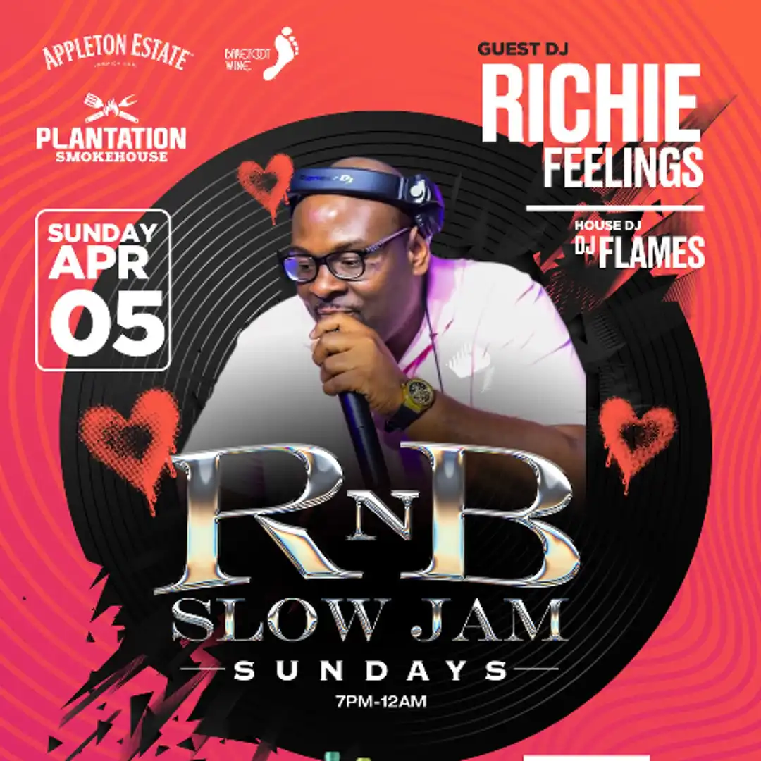 Richie Feelings - RnB, Slow Jams Sundays At Plantation Smokehouse - 04-05 (Show 2026)